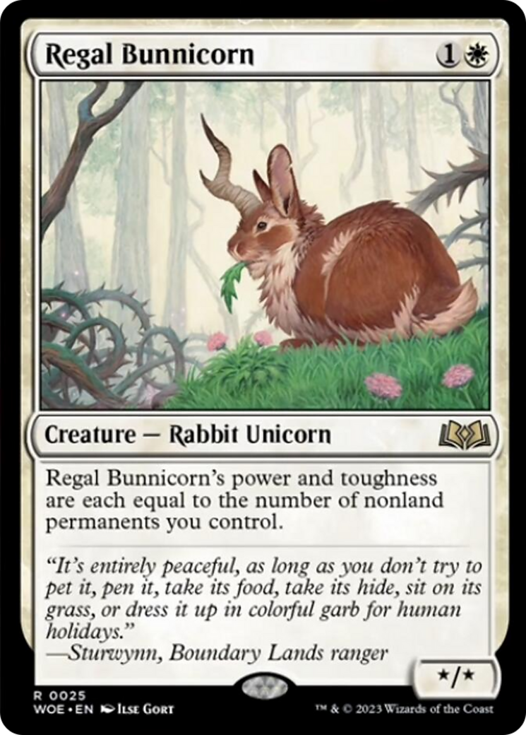 Regal Bunnicorn [Wilds of Eldraine] | Anubis Games and Hobby