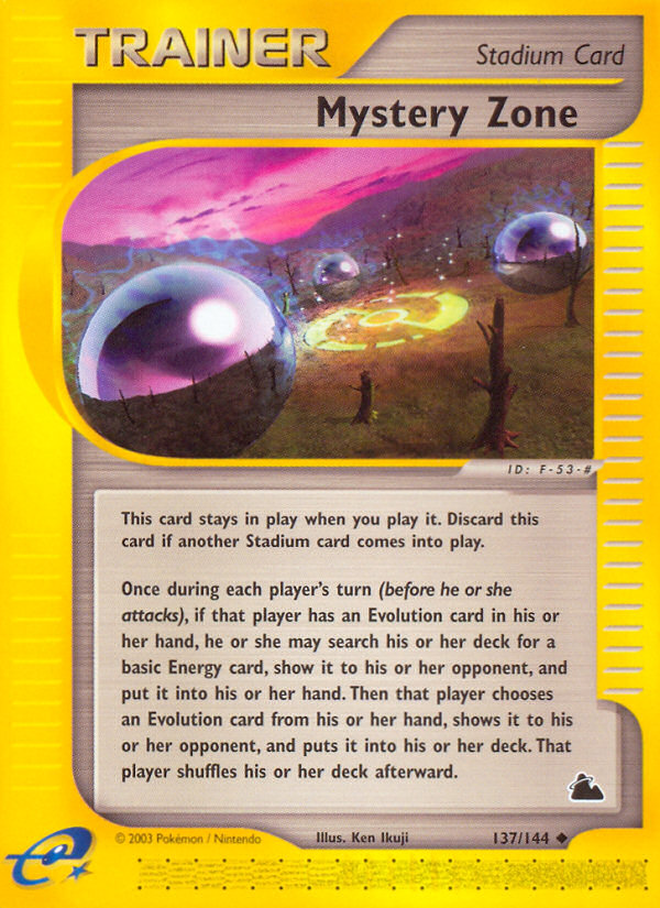Mystery Zone (137/144) [Skyridge] | Anubis Games and Hobby