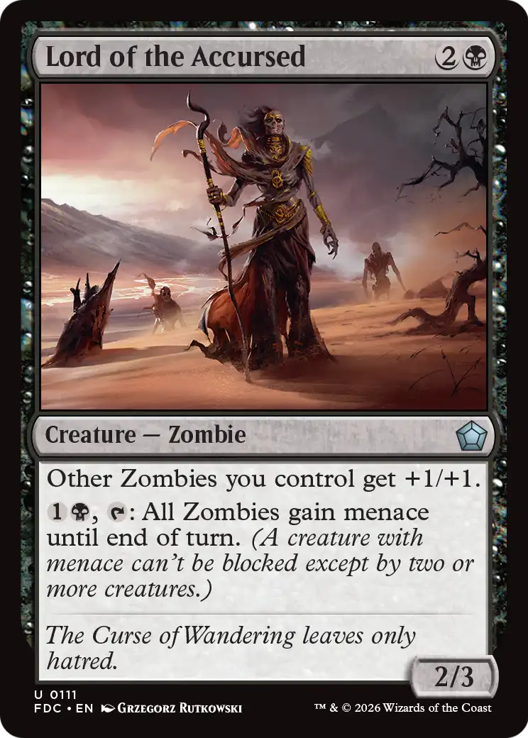 Lord of the Accursed [Foundations Commander] | Anubis Games and Hobby