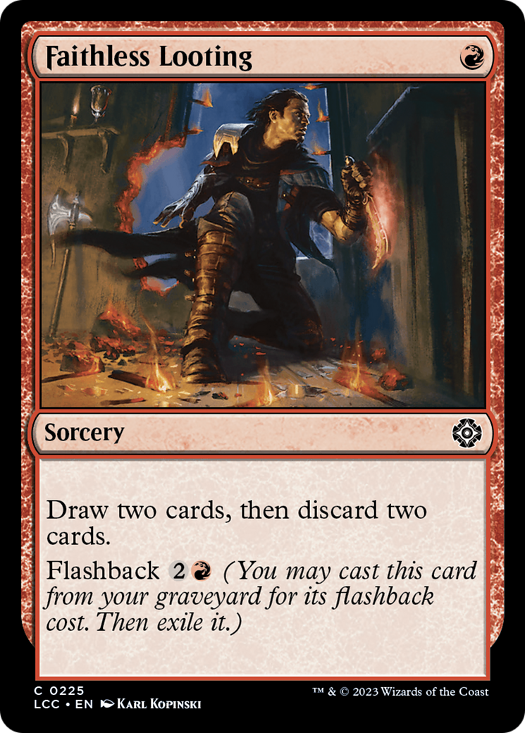 Faithless Looting [The Lost Caverns of Ixalan Commander] | Anubis Games and Hobby