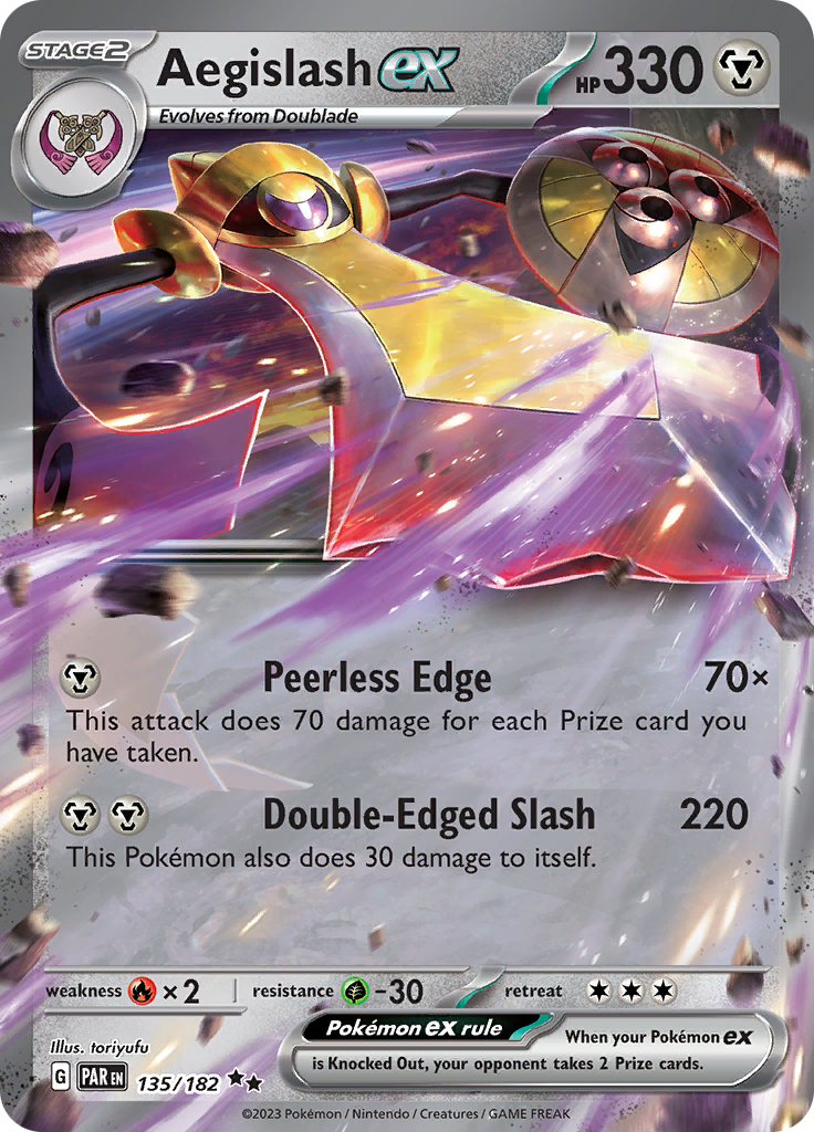 Aegislash ex (135/182) [Scarlet & Violet: Paradox Rift] | Anubis Games and Hobby