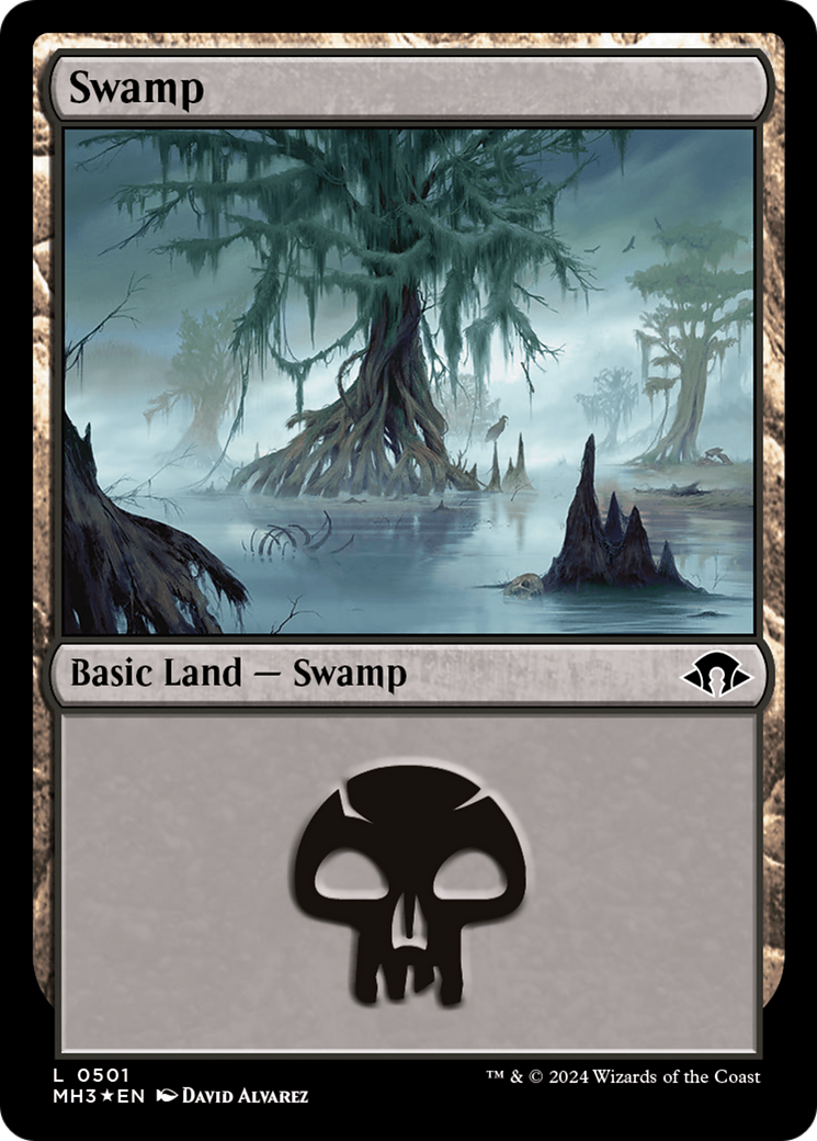 Swamp (0501) (Ripple Foil) [Modern Horizons 3] | Anubis Games and Hobby