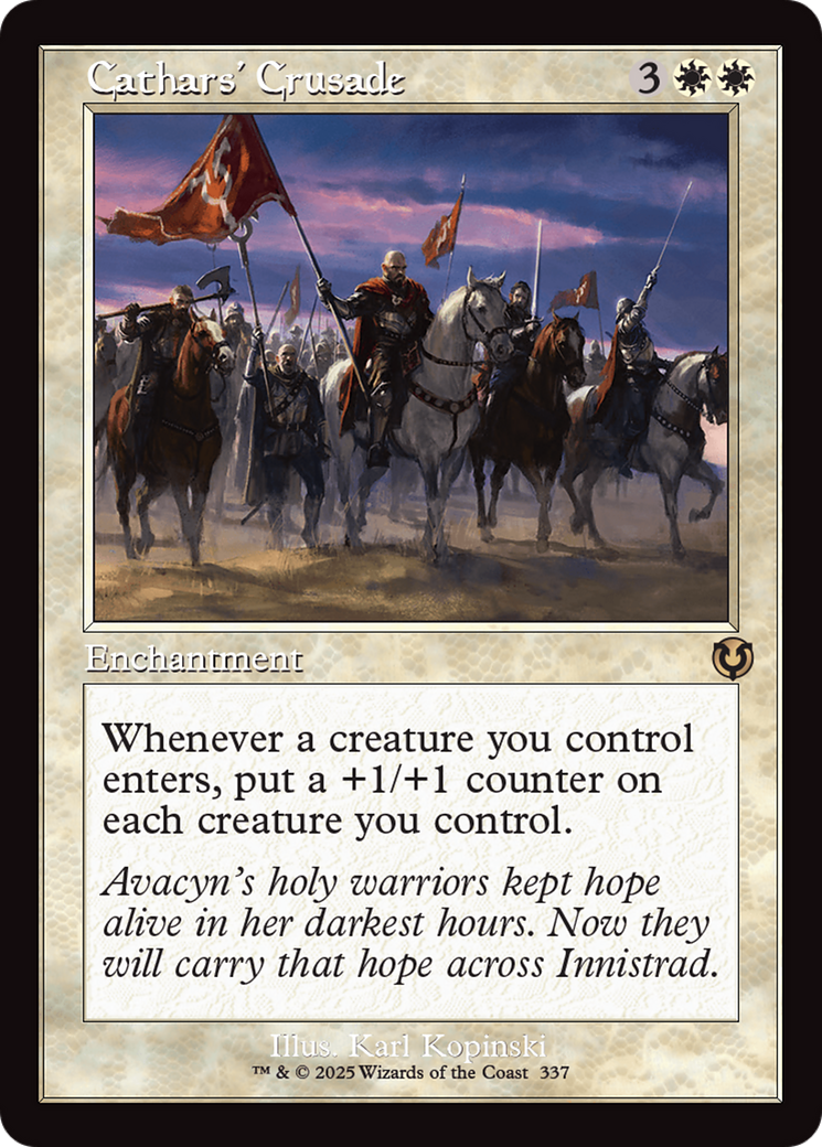 Cathars' Crusade (Retro Frame) [Innistrad Remastered] | Anubis Games and Hobby