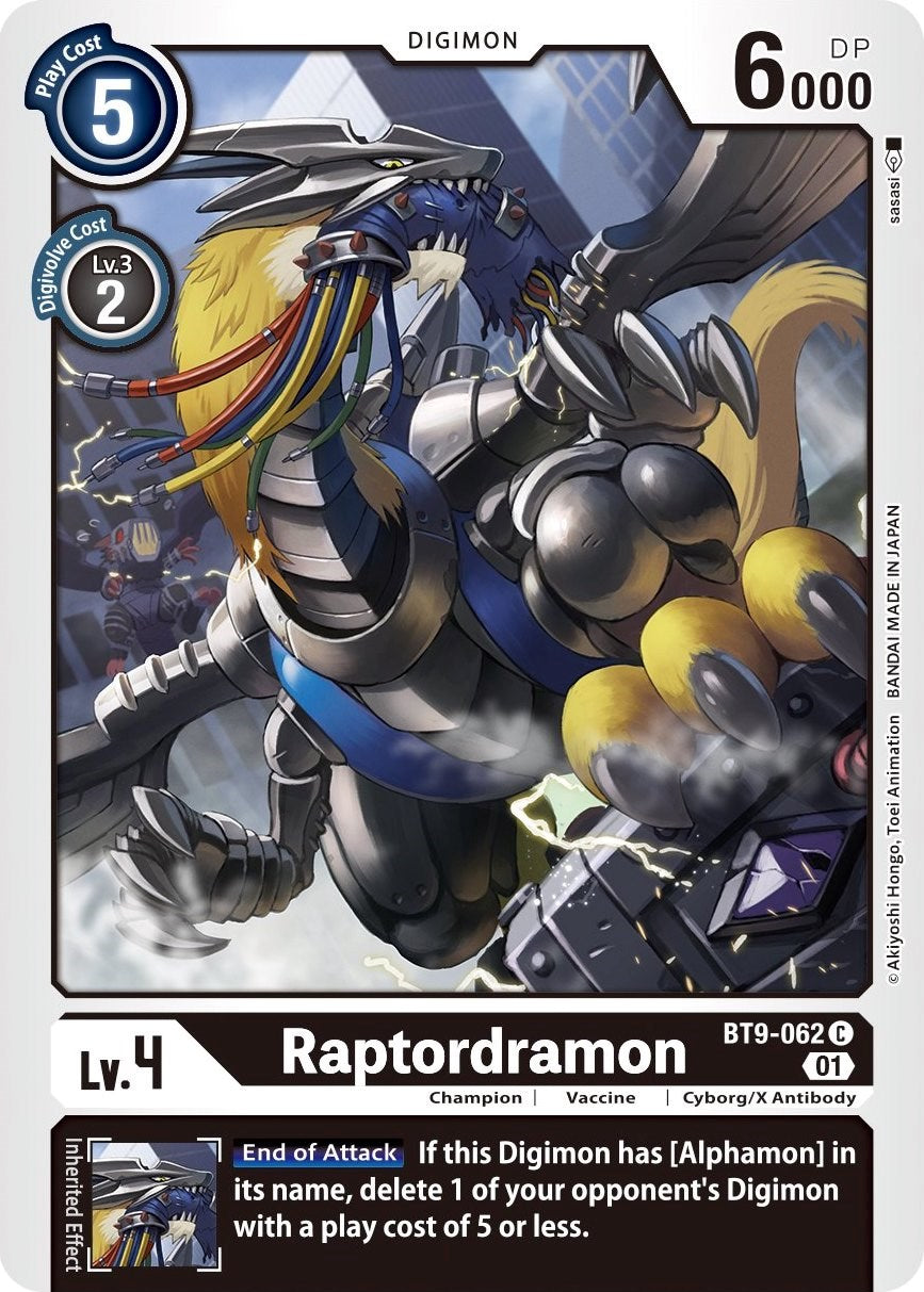 Raptordramon [BT9-062] [X Record] | Anubis Games and Hobby