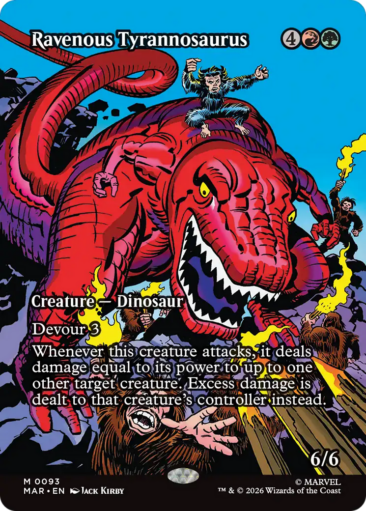 Ravenous Tyrannosaurus (Borderless) [Marvel Universe: Eternal-Legal] | Anubis Games and Hobby