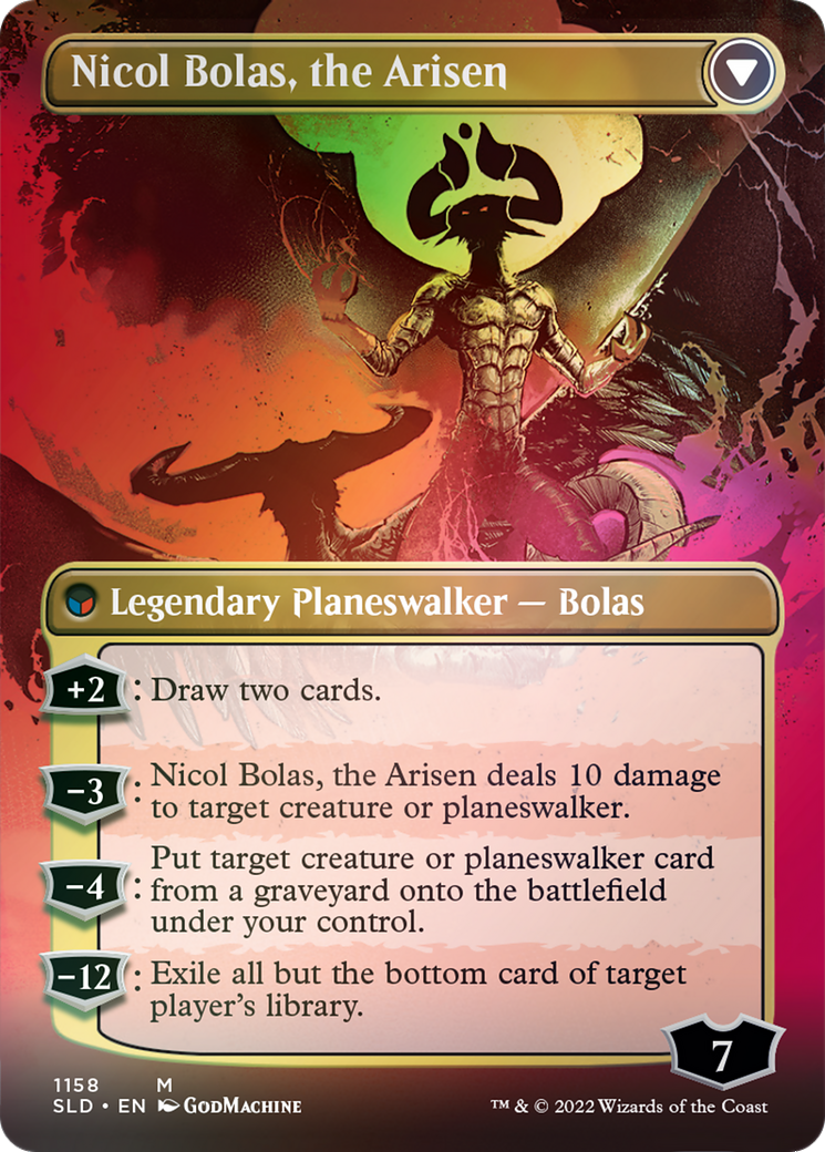 Nicol Bolas, the Ravager // Nicol Bolas, the Arisen (Borderless) [Secret Lair: From Cute to Brute] | Anubis Games and Hobby