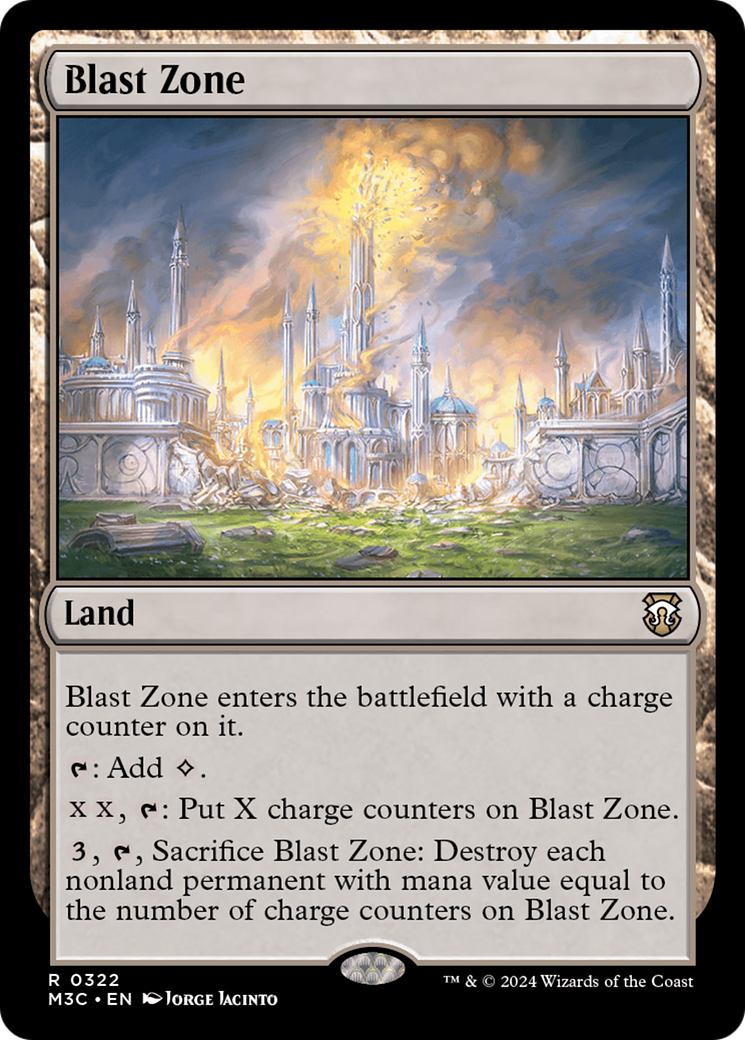 Blast Zone (Ripple Foil) [Modern Horizons 3 Commander] | Anubis Games and Hobby