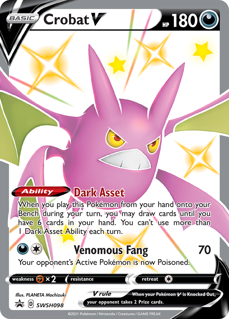 Crobat V (SWSH098) [Sword & Shield: Black Star Promos] | Anubis Games and Hobby