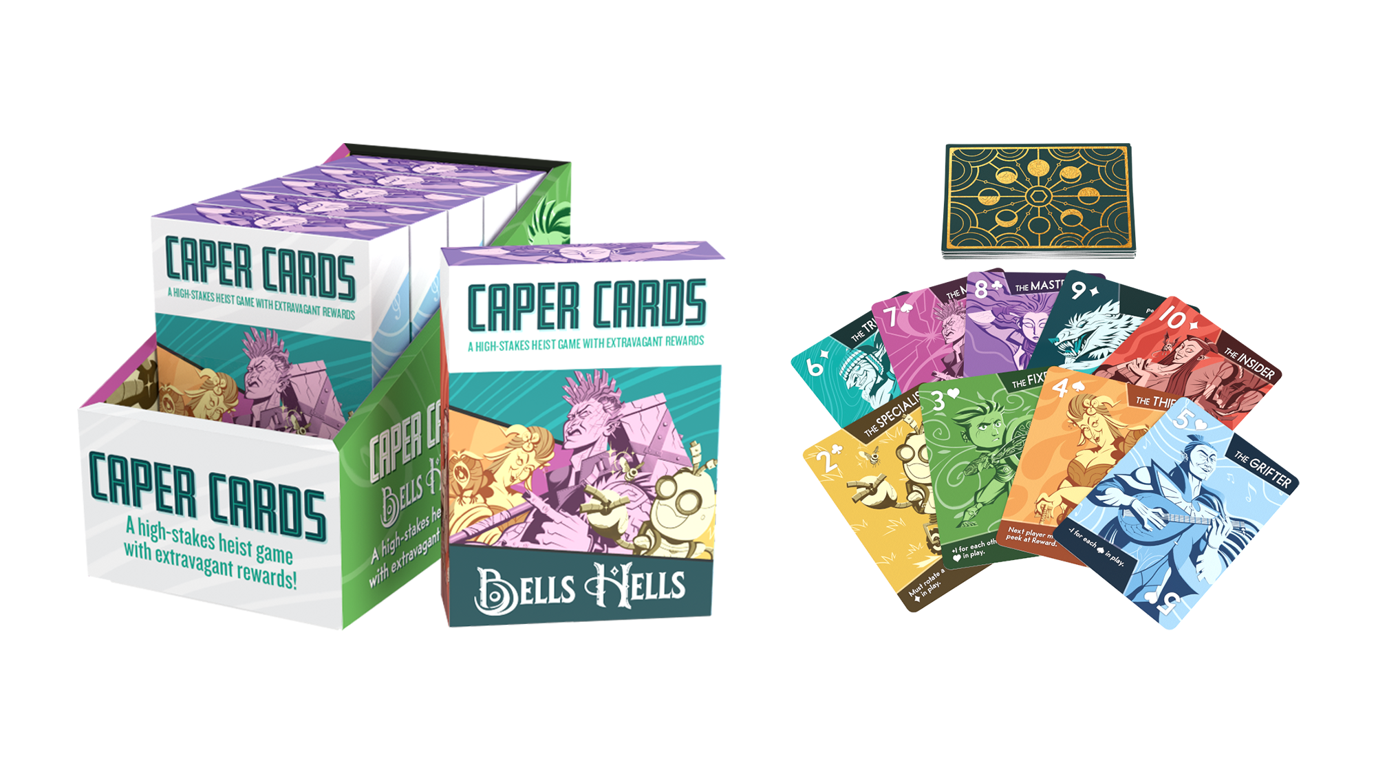 Caper Cards: Bells Hells | Anubis Games and Hobby