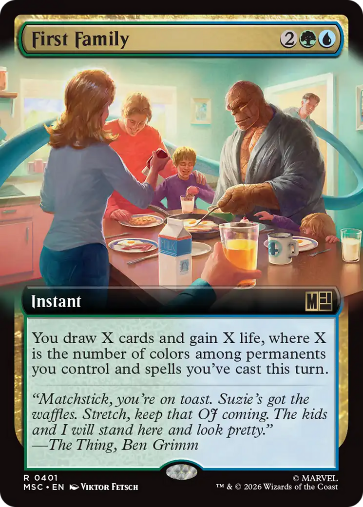 First Family (Extended Art) [Marvel Super Heroes Commander] | Anubis Games and Hobby