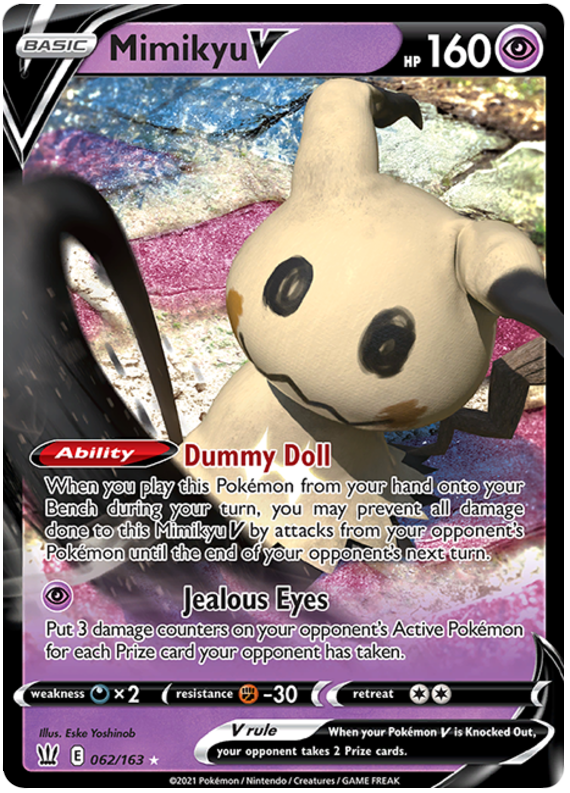 Mimikyu V (062/163) [Sword & Shield: Battle Styles] | Anubis Games and Hobby