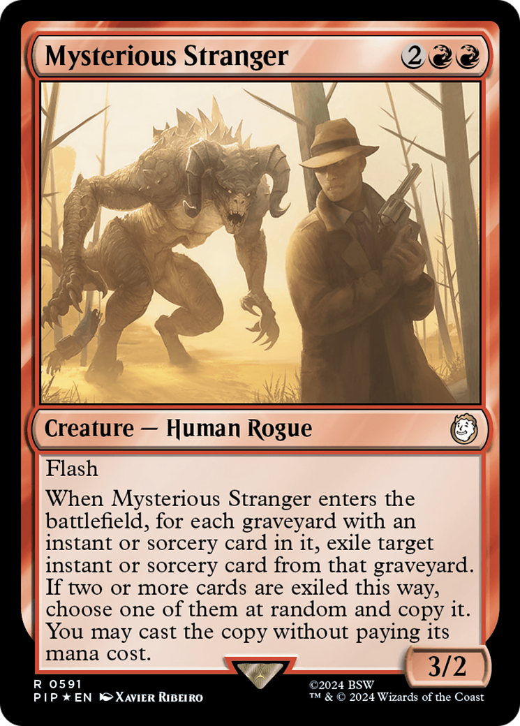 Mysterious Stranger (Surge Foil) [Fallout] | Anubis Games and Hobby