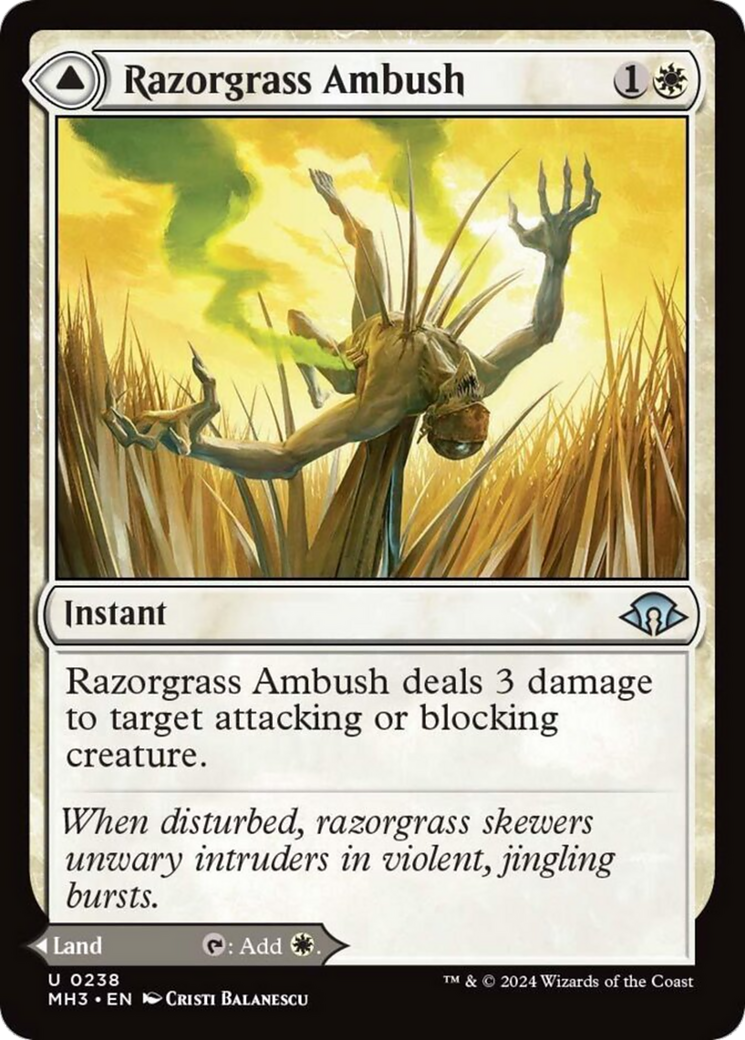 Razorgrass Ambush // Razorgrass Field [Modern Horizons 3] | Anubis Games and Hobby