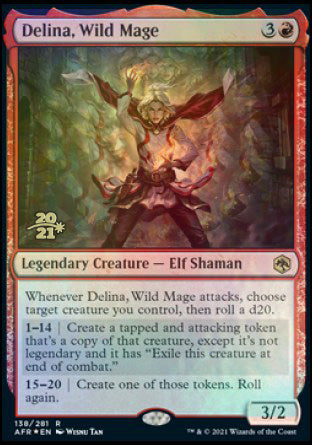 Delina, Wild Mage [Dungeons & Dragons: Adventures in the Forgotten Realms Prerelease Promos] | Anubis Games and Hobby