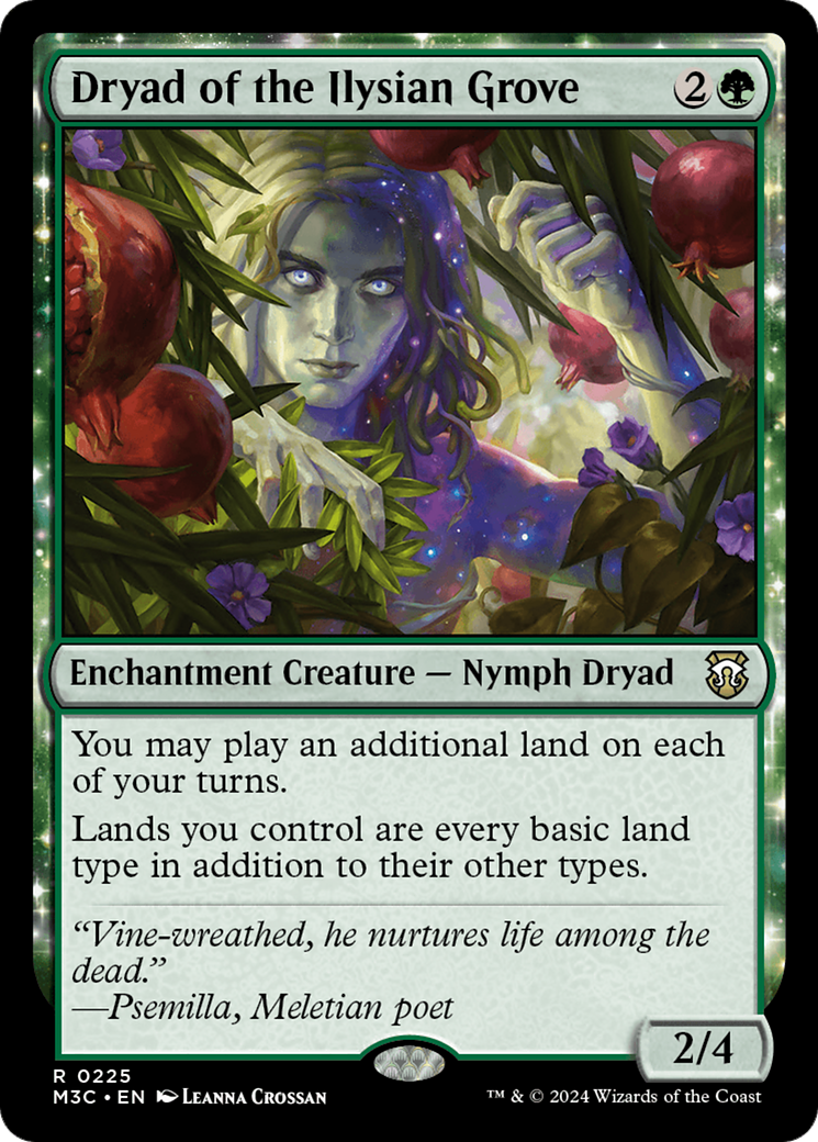 Dryad of the Ilysian Grove (Ripple Foil) [Modern Horizons 3 Commander] | Anubis Games and Hobby