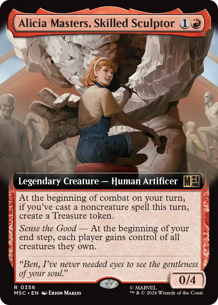 Alicia Masters, Skilled Sculptor (Extended Art) [Marvel Super Heroes Commander] | Anubis Games and Hobby