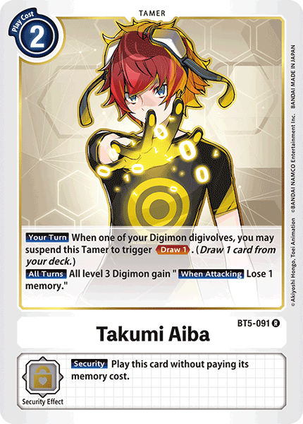 Takumi Aiba [BT5-091] [Battle of Omni] | Anubis Games and Hobby