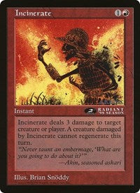 Incinerate (Oversized) [Oversize Cards] | Anubis Games and Hobby