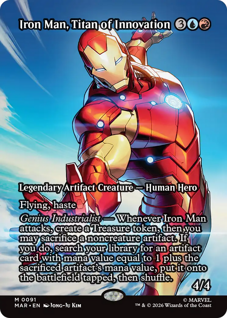 Iron Man, Titan of Innovation (Borderless) [Marvel Universe: Eternal-Legal] | Anubis Games and Hobby