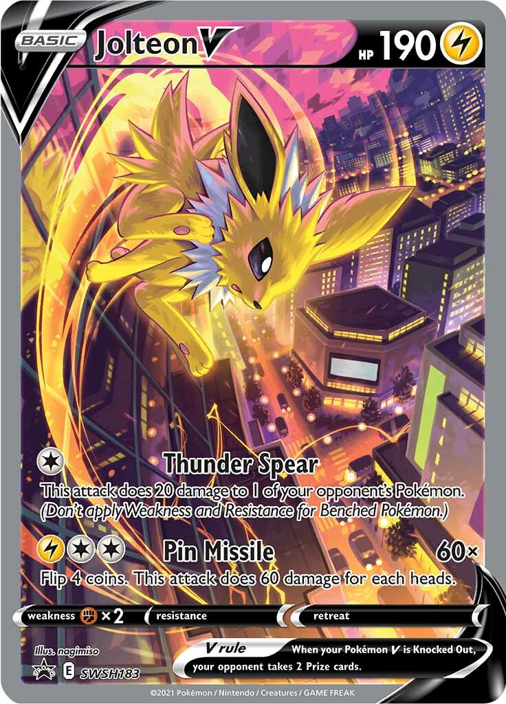 Jolteon V (SWSH183) [Sword & Shield: Black Star Promos] | Anubis Games and Hobby