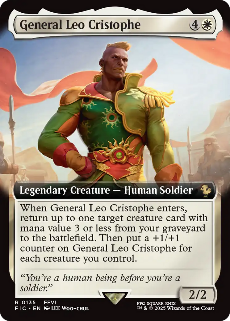 General Leo Cristophe (Extended Art) [FINAL FANTASY Commander] | Anubis Games and Hobby