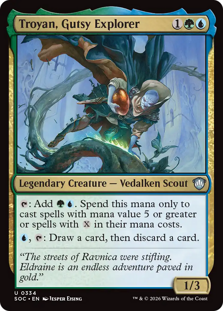 Troyan, Gutsy Explorer [Secrets of Strixhaven Commander] | Anubis Games and Hobby