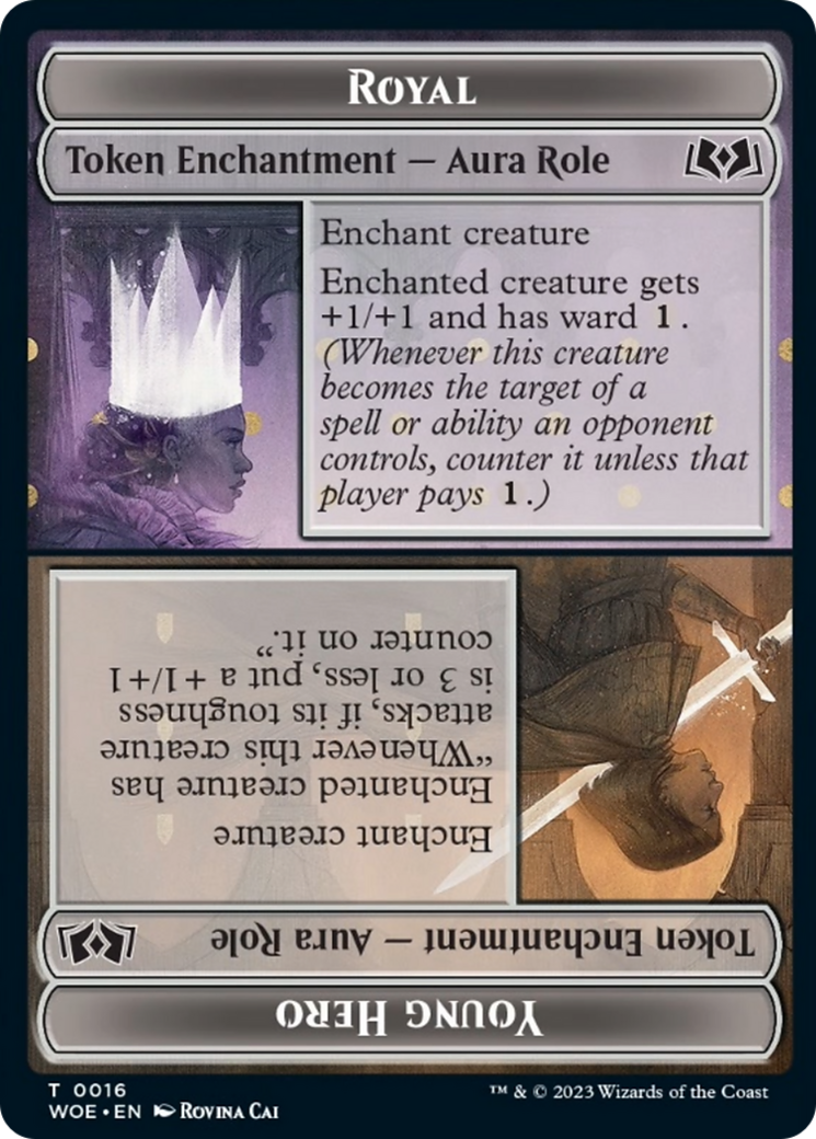 Royal Role // Young Hero Role Token [Wilds of Eldraine Tokens] | Anubis Games and Hobby