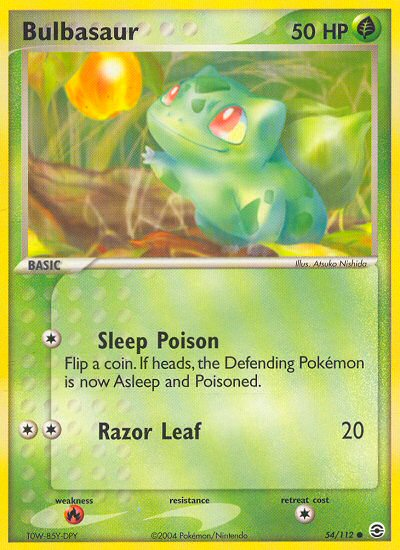 Bulbasaur (54/112) [EX: FireRed & LeafGreen] | Anubis Games and Hobby