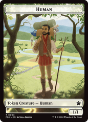 Copy // Human Double-Sided Token [Foundations Tokens] | Anubis Games and Hobby