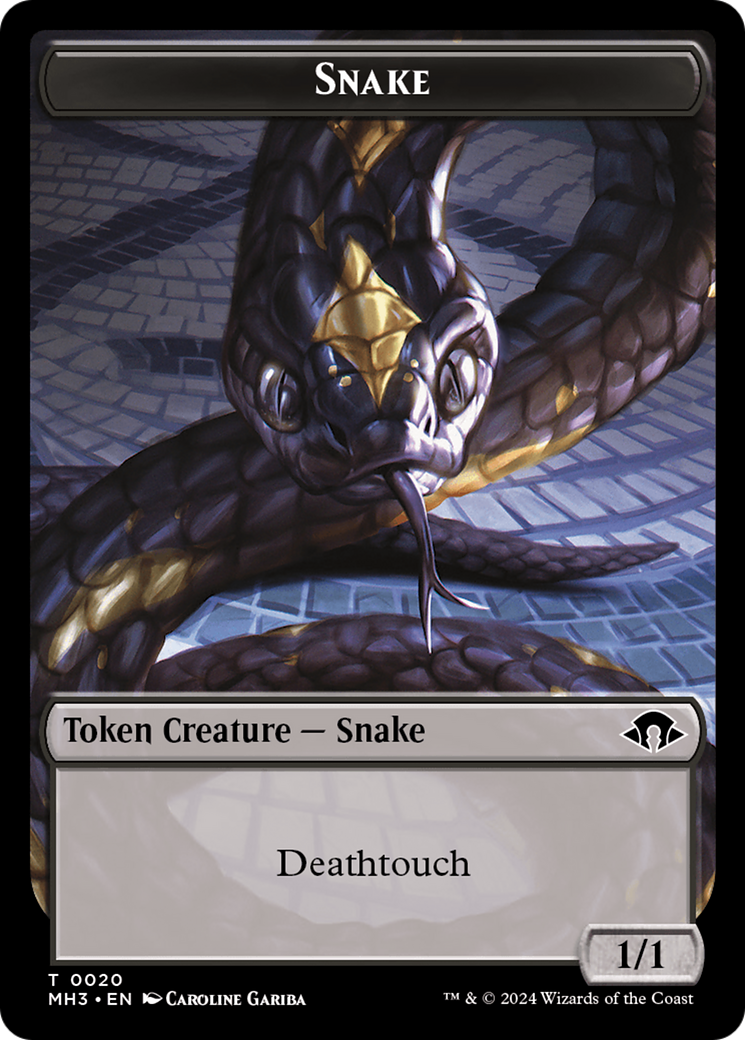 Phyrexian Germ // Snake Double-Sided Token [Modern Horizons 3 Tokens] | Anubis Games and Hobby