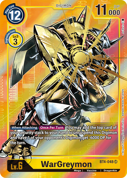 WarGreymon [BT4-048] (Alternate Art) [Great Legend] | Anubis Games and Hobby