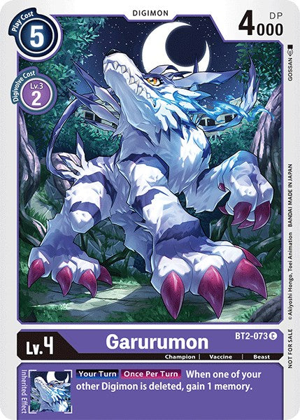 Garurumon [BT2-073] (Official Tournament Pack Vol.3) [Release Special Booster Promos] | Anubis Games and Hobby