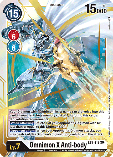 Omnimon X Anti-body [BT5-111] [Battle of Omni] | Anubis Games and Hobby