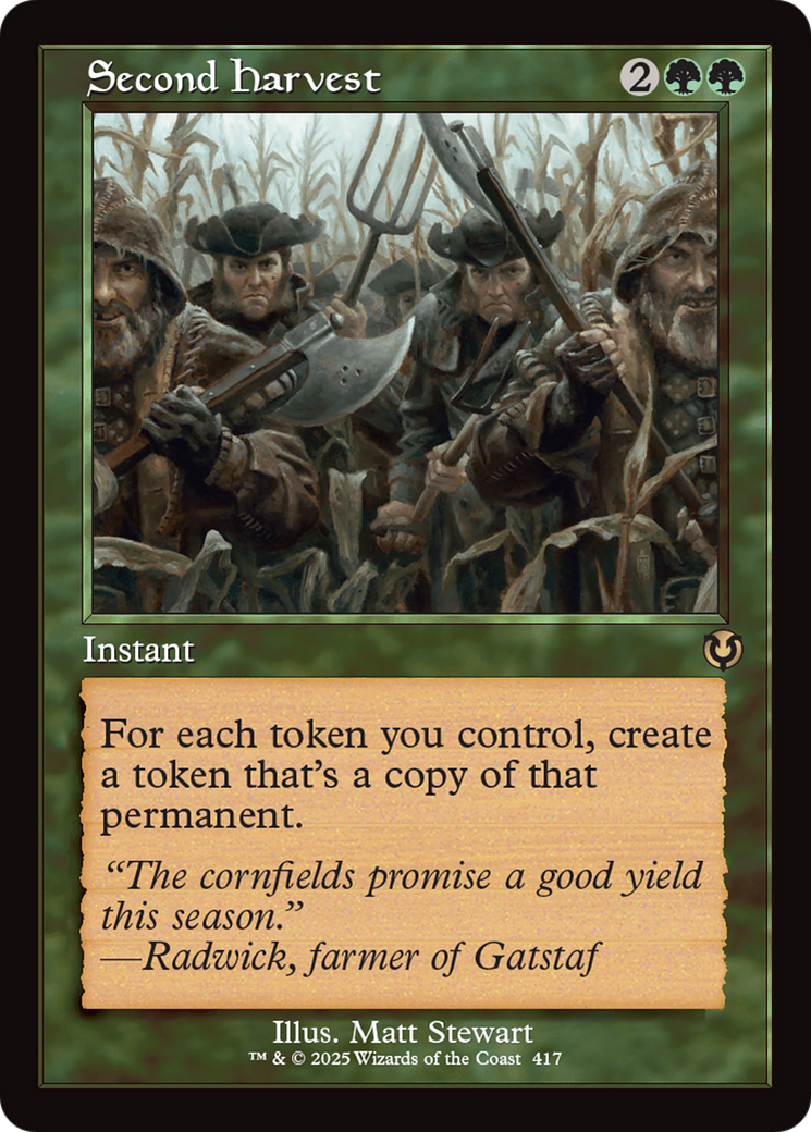 Second Harvest (Retro Frame) [Innistrad Remastered] | Anubis Games and Hobby