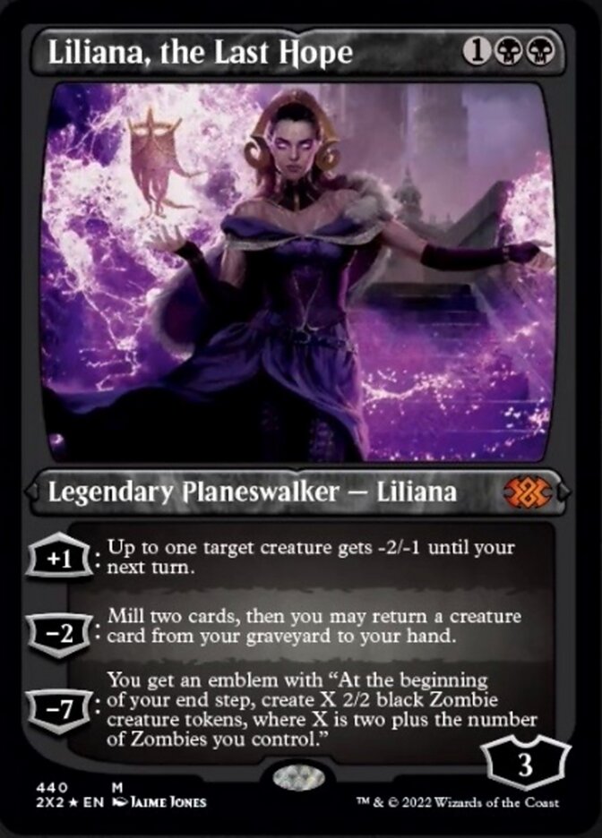 Liliana, the Last Hope (Foil Etched) [Double Masters 2022] | Anubis Games and Hobby