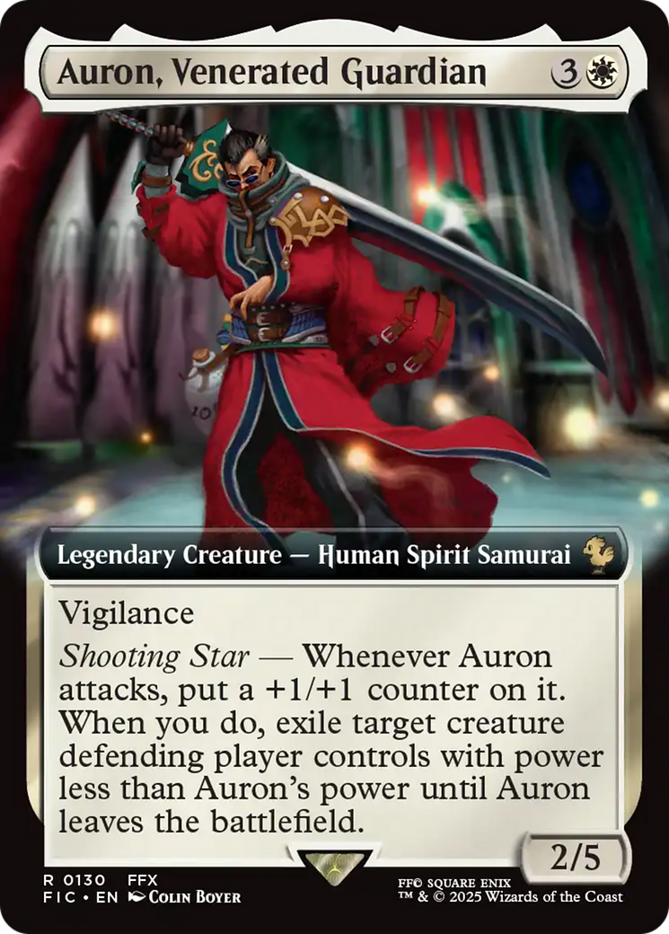 Auron, Venerated Guardian (Extended Art) [FINAL FANTASY Commander] | Anubis Games and Hobby