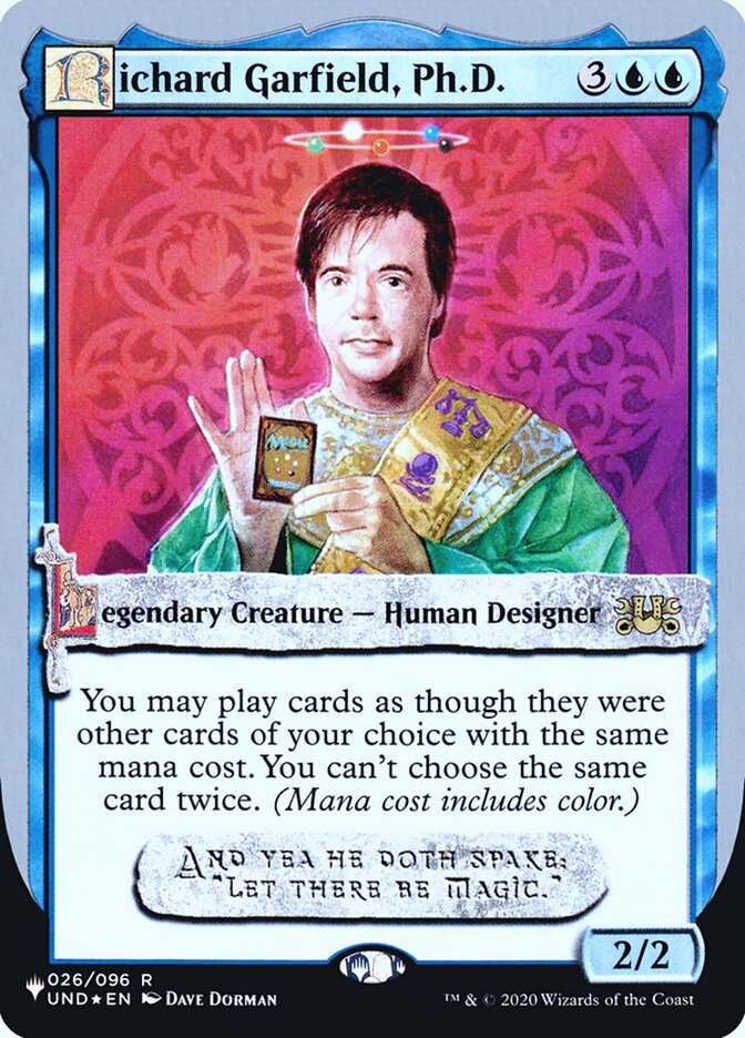 Richard Garfield, Ph.D. (Unfinity Foil Edition) [The List] | Anubis Games and Hobby