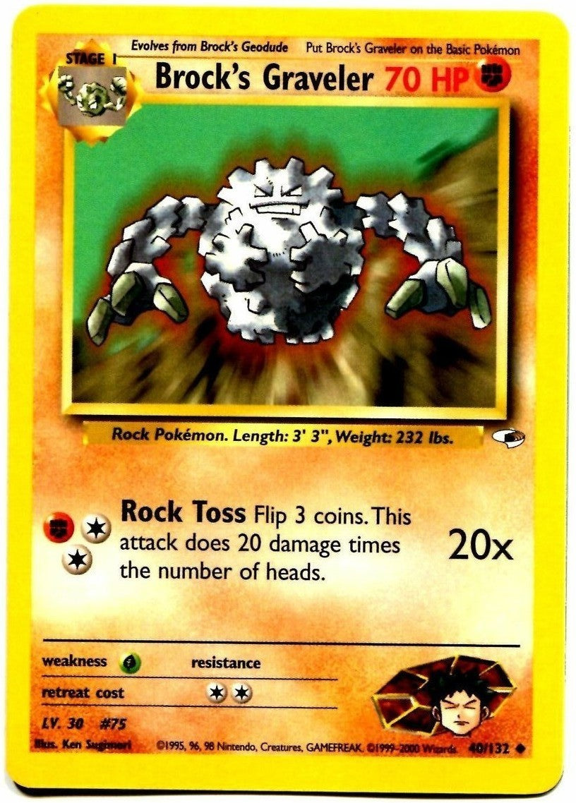 Brock's Graveler (40/132) [Gym Heroes Unlimited] | Anubis Games and Hobby