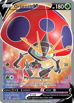 Orbeetle V (166/185) [Sword & Shield: Vivid Voltage] | Anubis Games and Hobby