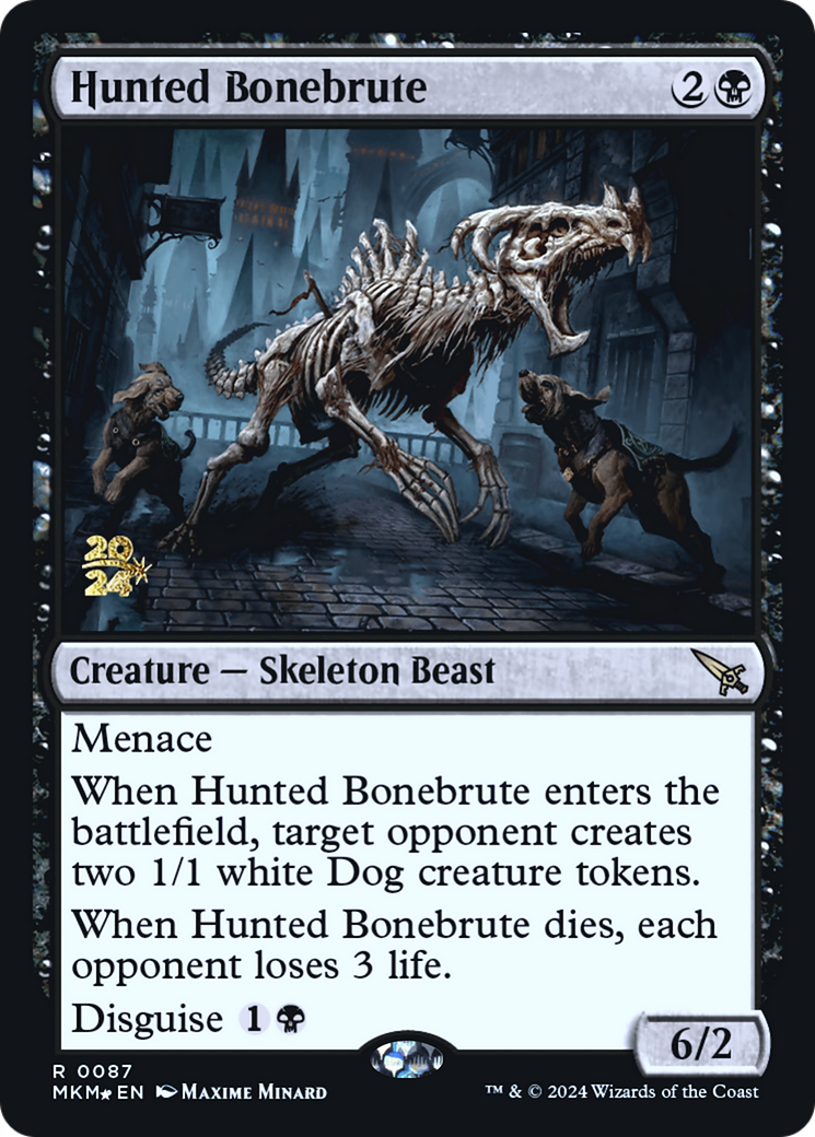 Hunted Bonebrute [Murders at Karlov Manor Prerelease Promos] | Anubis Games and Hobby