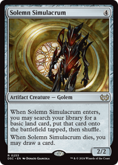 Solemn Simulacrum [Duskmourn: House of Horror Commander] | Anubis Games and Hobby