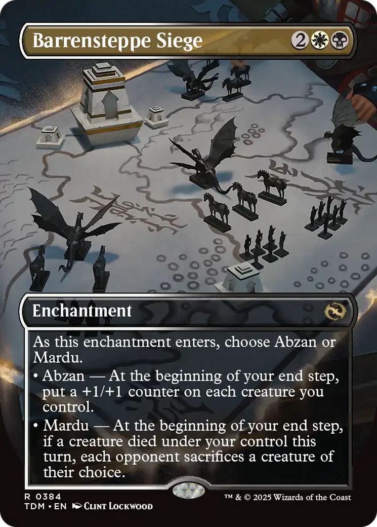 Barrensteppe Siege (Borderless) [Tarkir: Dragonstorm] | Anubis Games and Hobby