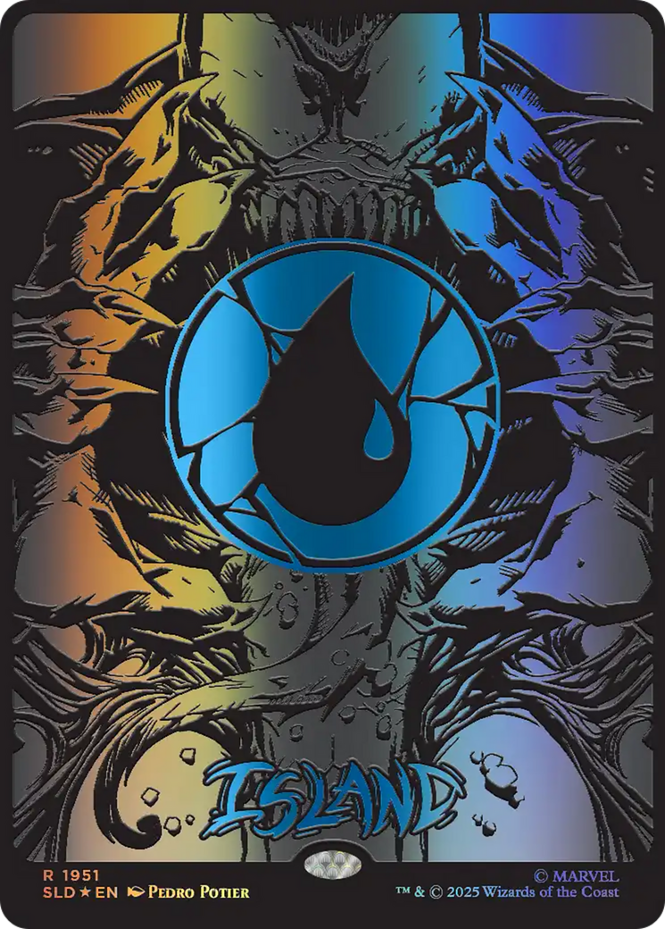 Island (1951) (Raised Foil) [Secret Lair Drop Series] | Anubis Games and Hobby