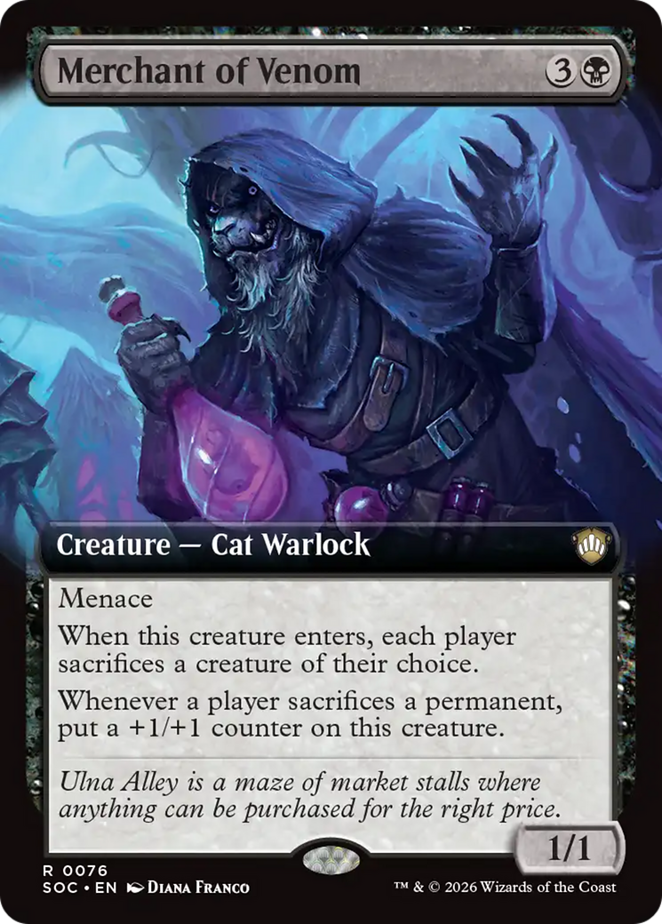 Merchant of Venom (Extended Art) [Secrets of Strixhaven Commander] | Anubis Games and Hobby