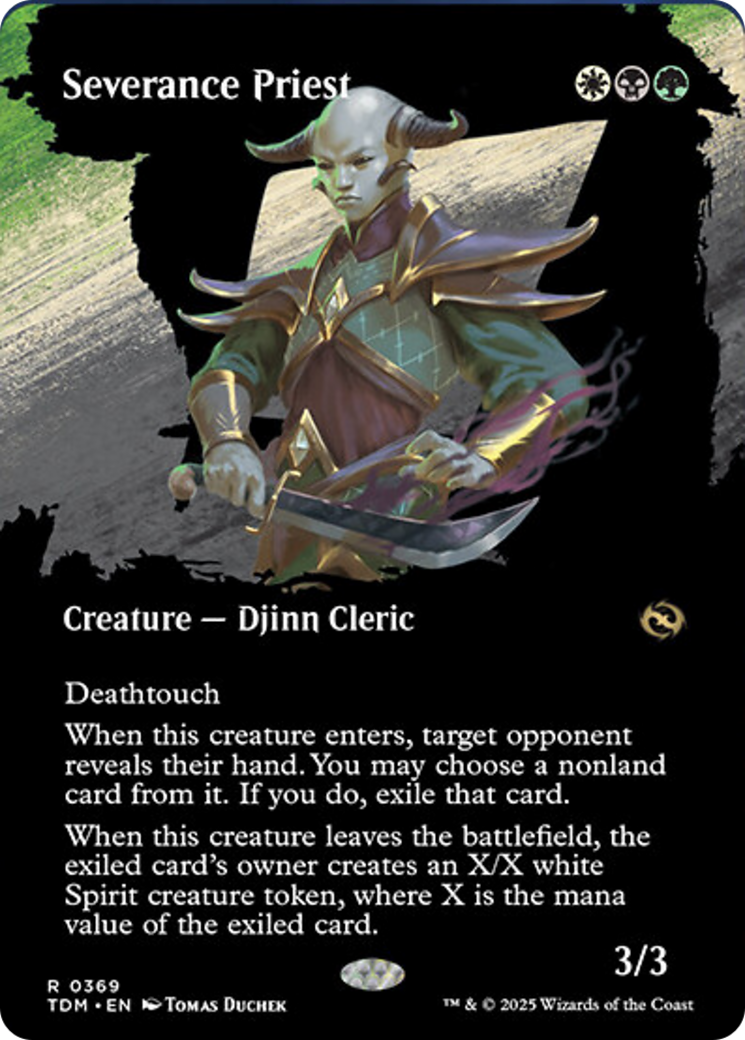 Severance Priest (Borderless) [Tarkir: Dragonstorm] | Anubis Games and Hobby