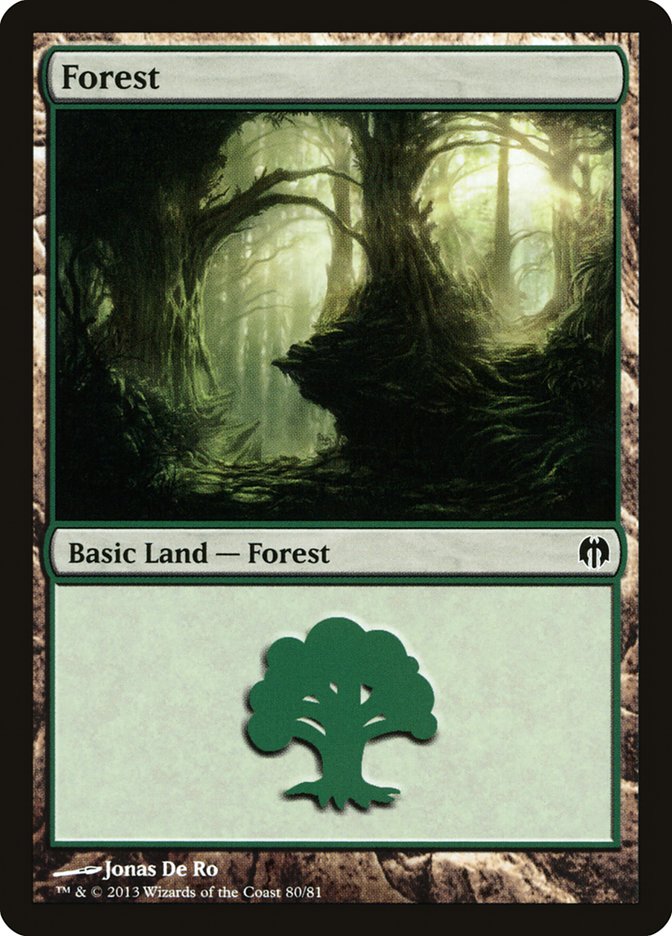 Forest (80) [Duel Decks: Heroes vs. Monsters] | Anubis Games and Hobby