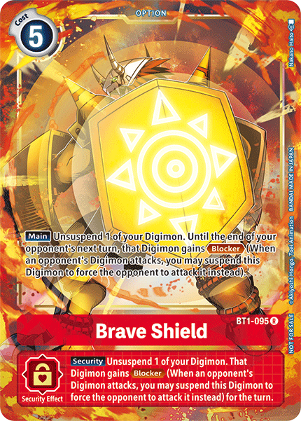 Brave Shield [BT1-095] (Dash Pack) [Release Special Booster Ver.1.5 Promos] | Anubis Games and Hobby