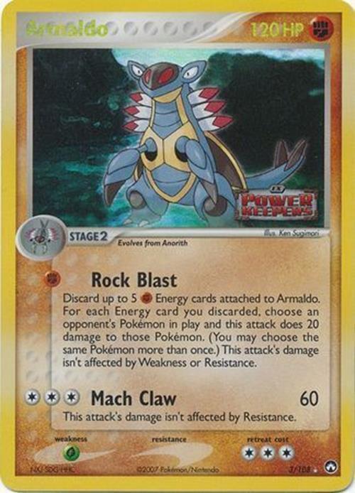 Armaldo (3/108) (Stamped) [EX: Power Keepers] | Anubis Games and Hobby