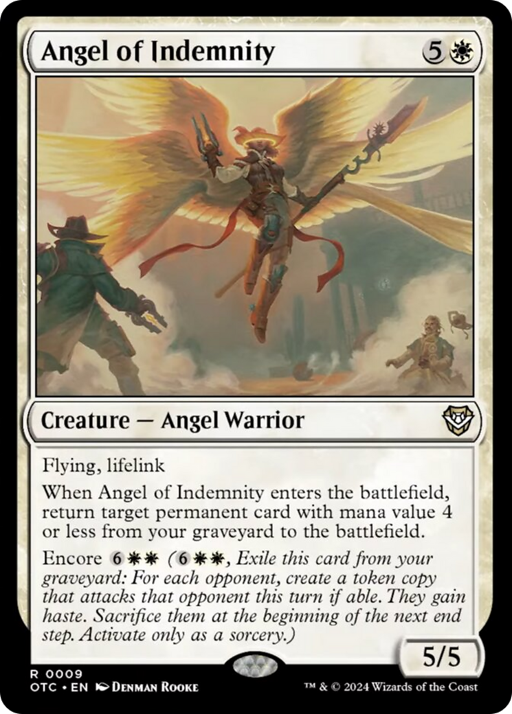 Angel of Indemnity [Outlaws of Thunder Junction Commander] | Anubis Games and Hobby