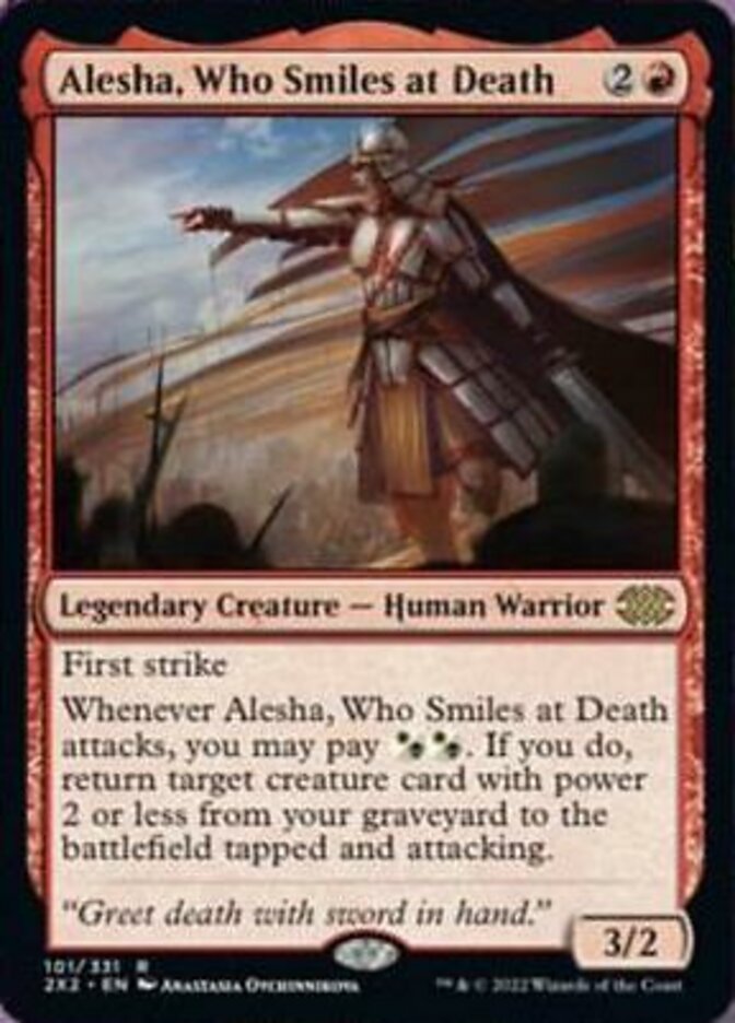 Alesha, Who Smiles at Death [Double Masters 2022] | Anubis Games and Hobby